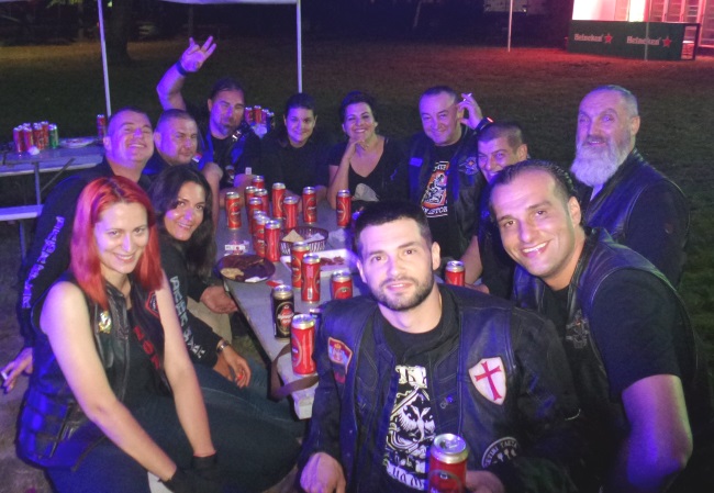 Noćni vukovi, druženje na Adi ciganliji